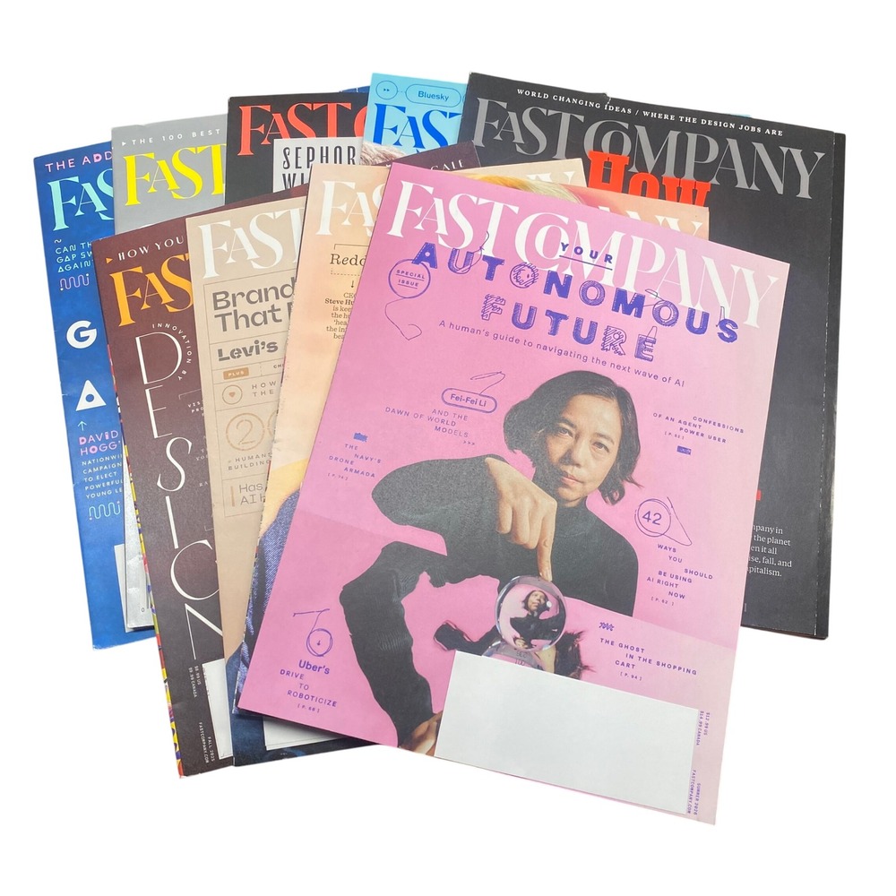 Fast Company Magazine 2024-2026 Bundle 9 Issues Tech AI‎ Entrepreneur Money